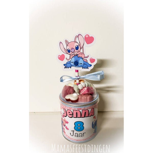 Stitch met snoepdeksel stitch