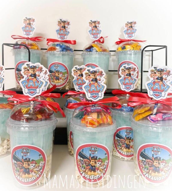 Beker suikerspin / popcorn en snoep Paw Patrol