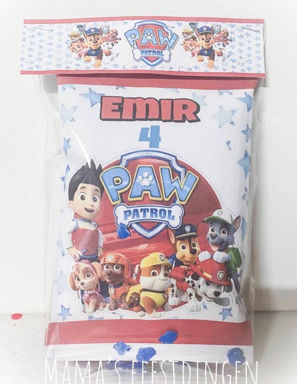 Chips met kleursetje paw Patrol