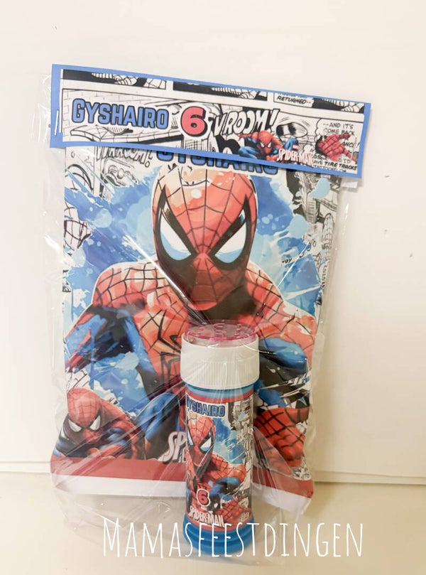 Chips met bellenblaas  Spiderman