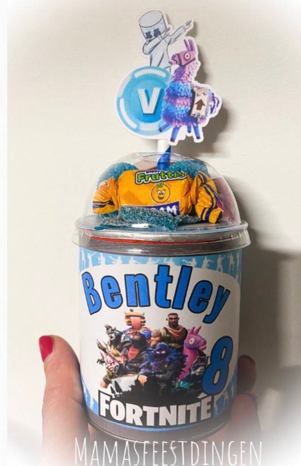 Pringels met snoepdeksel Fortnite