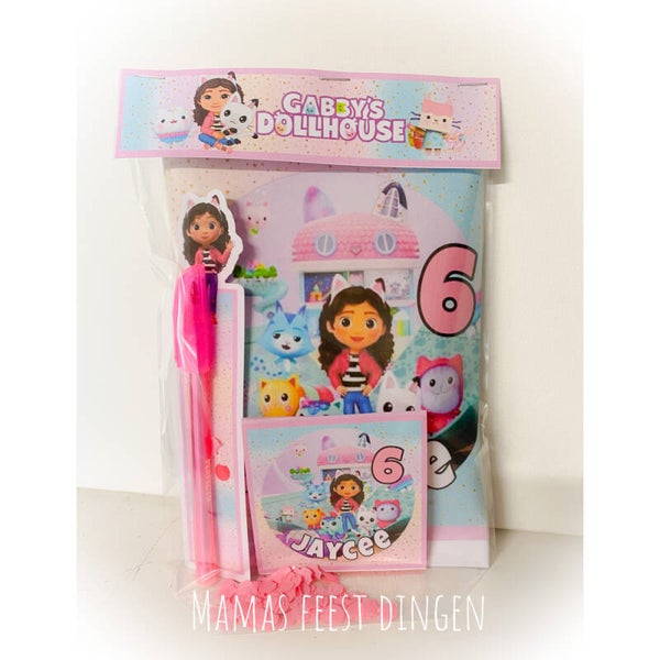 Chips met pen en notitie blokje Gabby’s dollhouse
