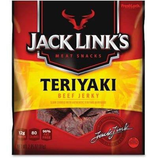Jack Link's Teriyaki Beef Jerky SKU 8 units per case