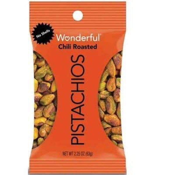 Wonderful Chili Pistachios - No Shell, 2.25 oz SKU 3 units per case