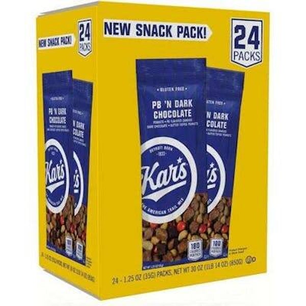 Kar's Snacks - Peanut Butter 'N Dark Chocolate Mix, 1.25 oz SKU 2 units per case