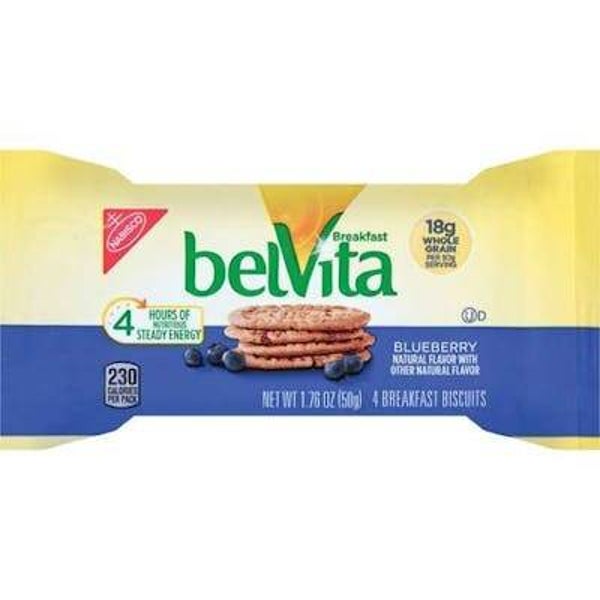 BelVita Breakfast Biscuits - Blueberry, 1.76 oz, 8 Pack SKU  8 units per case