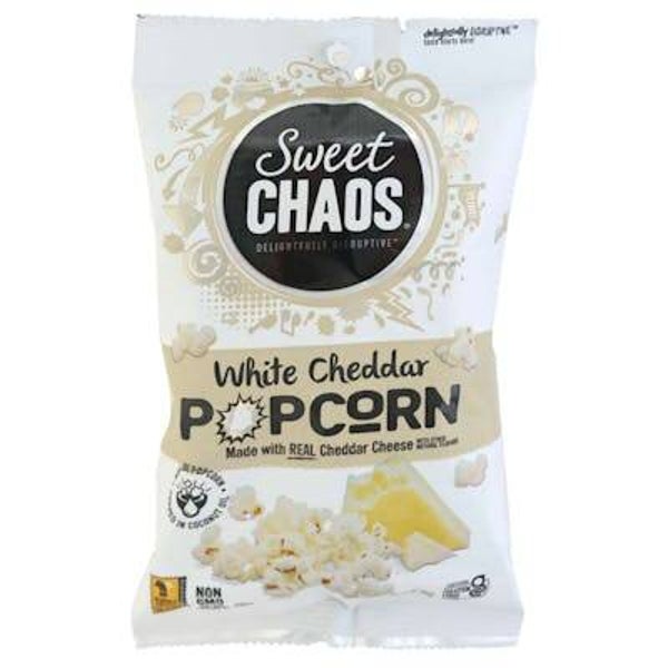 Sweet Chaos Popcorn, White Cheddar 8 units per case
