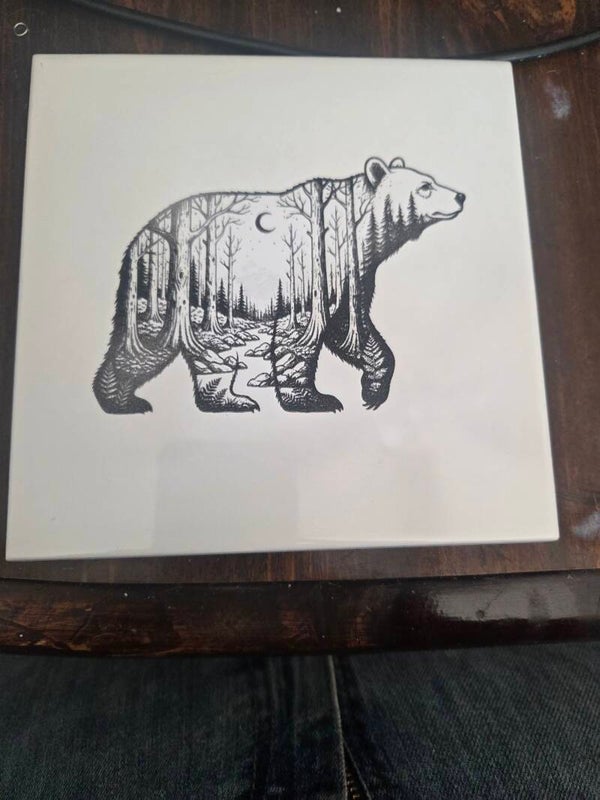 6x6 ceramic trivet coster