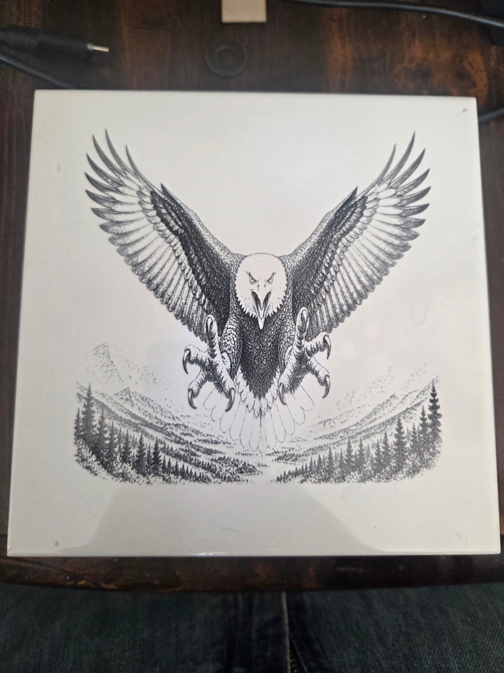 6x6 trivet tile wall art