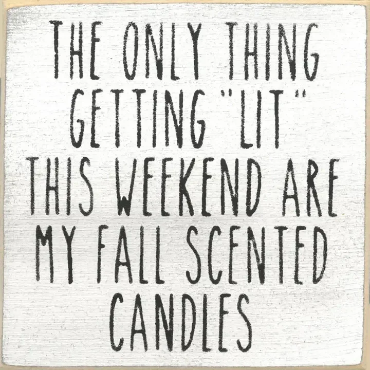 5x5 Fall Scented Candles Wood Sign