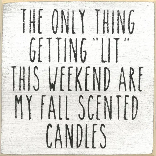 5x5 Fall Scented Candles Wood Sign