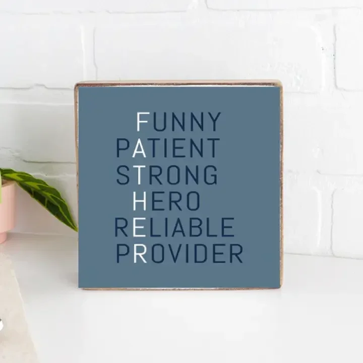 Father Block Sign
