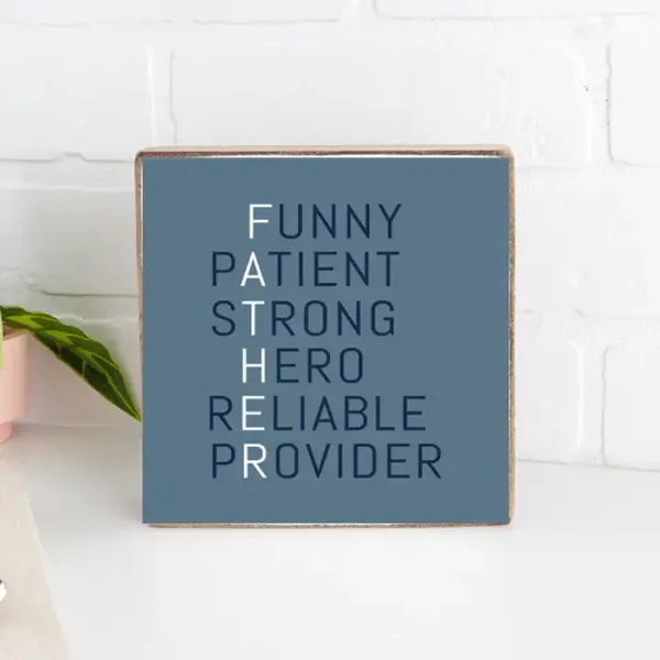 Father Block Sign