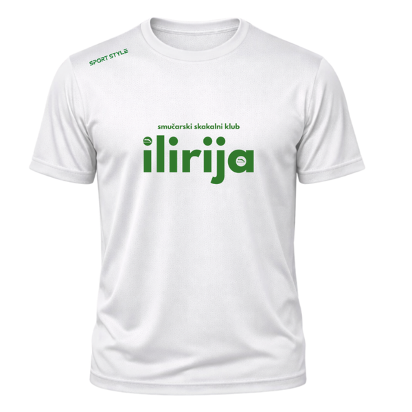 ✔️BELA ŠPORTNA ZRAČNA MAJICA SSK ILIRIJA