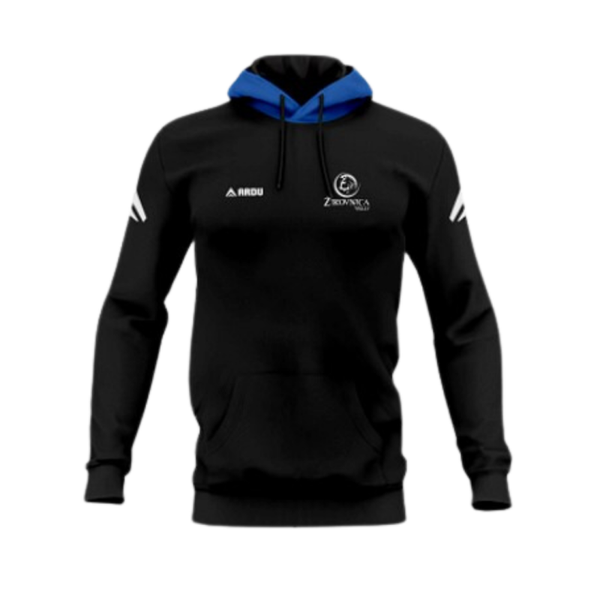 BOMBAŽNI HOODIE OK ŽIROVNICA (modra kapuca)