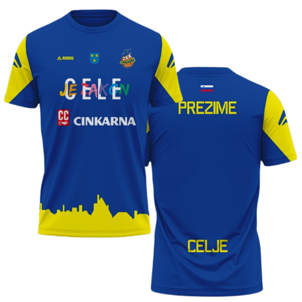 ŠPORTNA KRATKA MAJICA (OGREVALKA) ŽKK CINKARNA CELJE