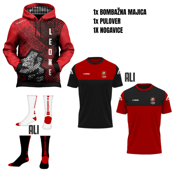 OSNOVNI PAKET KLUBSKIH OBLAČIL KK LEONE AJDOVŠČINA