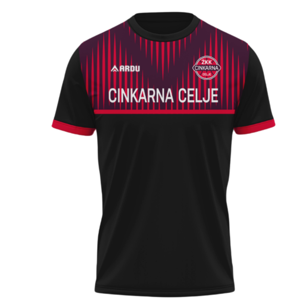 ČRNA KRATKA MAJICA ŽKK CINKARNA CELJE