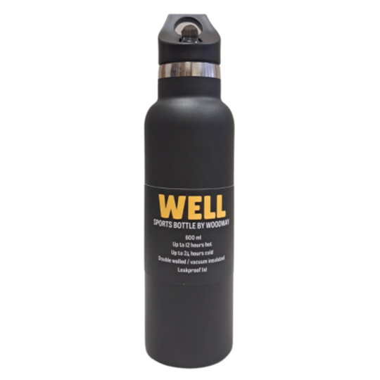 SPORT FLAŠA, ČRNA, SIP-N-CARRY, 600ml