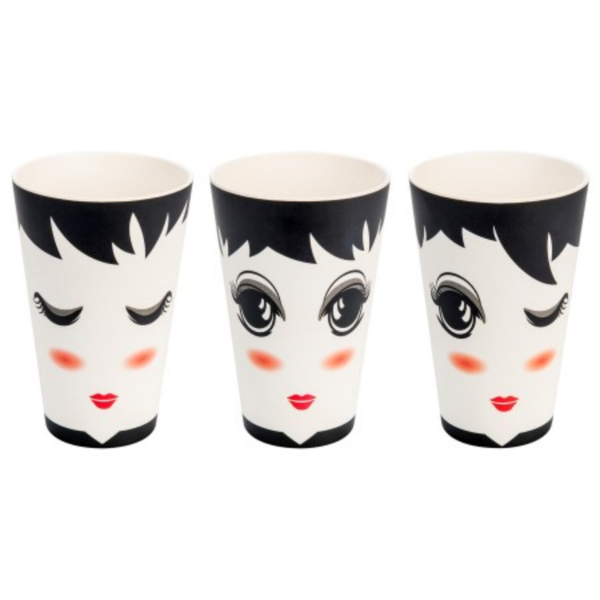 SET 3 LONČKOV: OBRAZI, 400ml