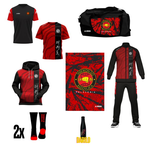 DELUXE PAKET KLUBSKIH OBLAČIL TAEKWON-DO RADOVLJICA