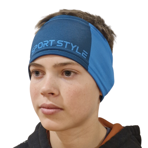 ŠPORTNI DVOBARVNI TRAK ZA UŠESA – MODER