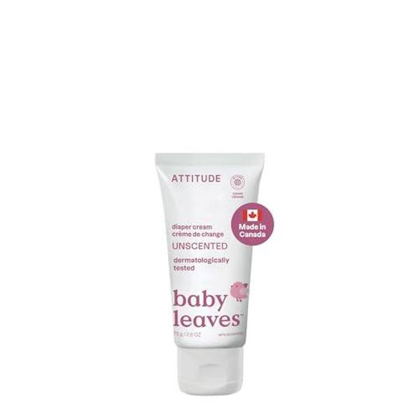 ATTITUDE Diaper Cream for Baby, Made in Canada, EWG Verified, Dermatologically Tested, Formulation