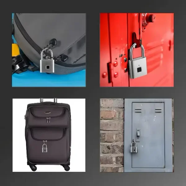 Fingerprint Padlock Rechargeable Waterproof Outdoor Lock