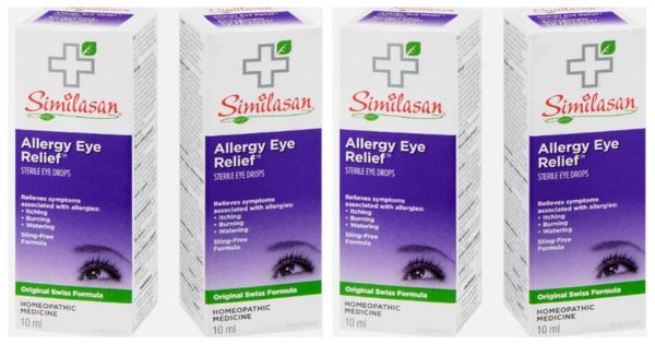 Similasan Allergy Eye Relief 10 ml x 4 boxes Canada- Homeopathic
