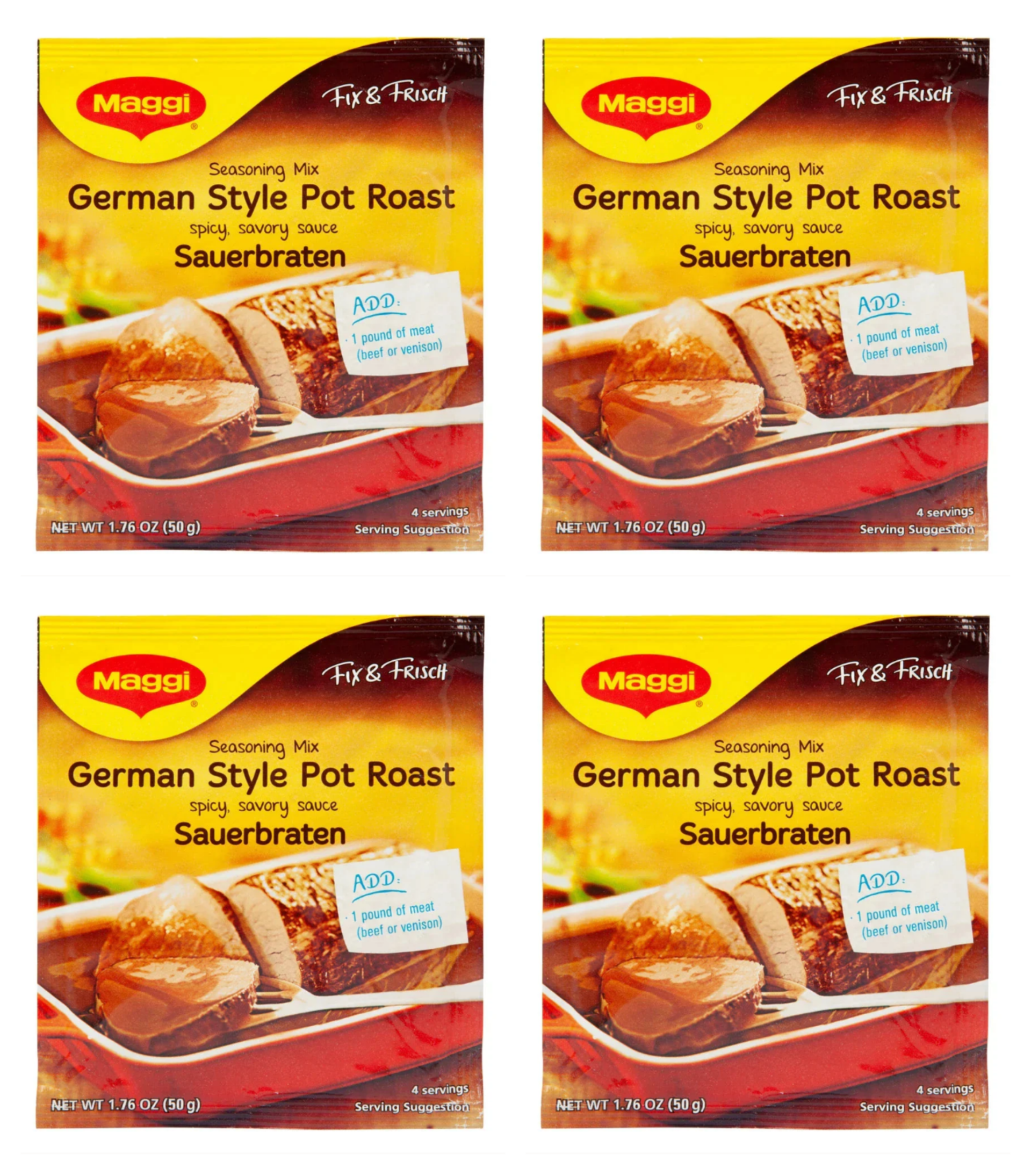 Maggi Sauerbraten Pot Roast Mix — German prep X 4 count