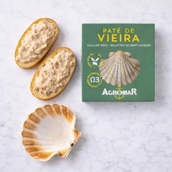 2 Boxes Small Scallops (Vieiras) Paté — Agromar Agromar Small Scallops (Vieiras) Paté
