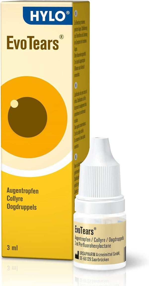 EvoTears®  Eye Drops for Dry and Irritated Eyes, with Omega 3 - From Germany