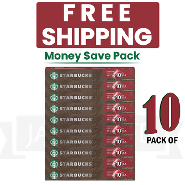 STARBUCKS By Nespresso Original Line, Sumatra, Dark Roast Pods, 10 Count PACK 10