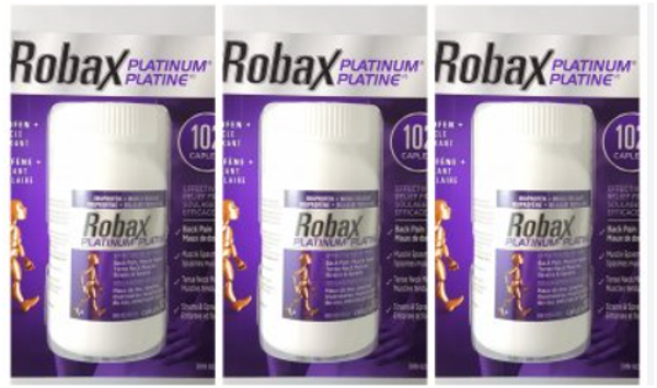 Robax Platinum 102 cap – Muscle Back Pain Relief 2 btls From CAnADA