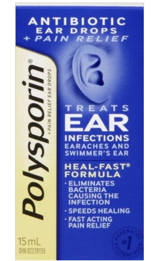 Polysporin Antibiotic Ear Drop Pain Relief from Canada