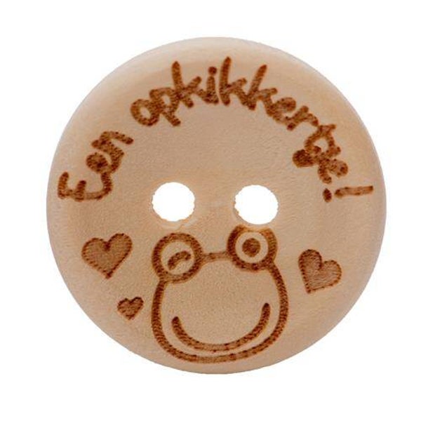 houte knoop : Opkikkertje 20mm 4 stuks