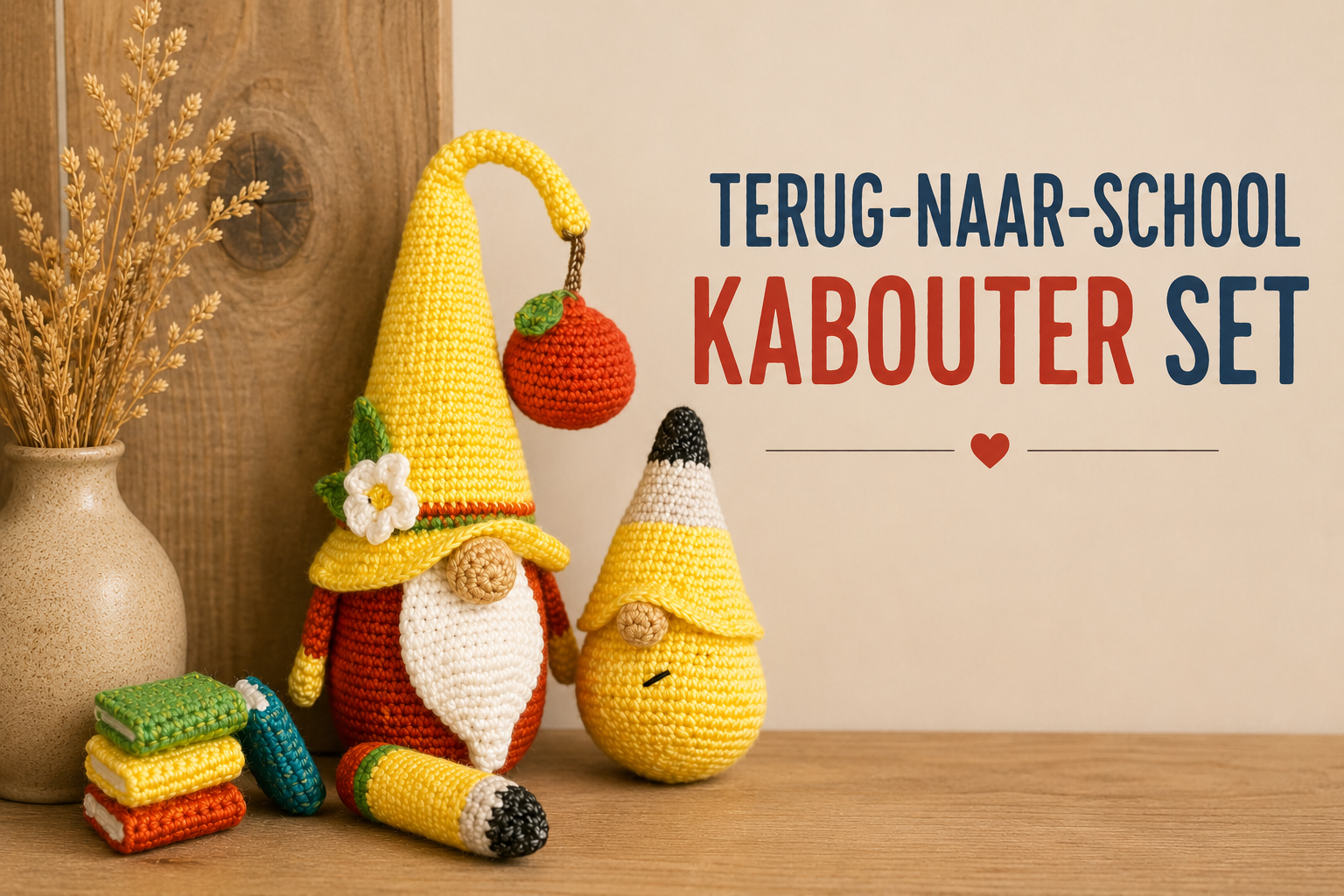 Terug naar school kabouter set