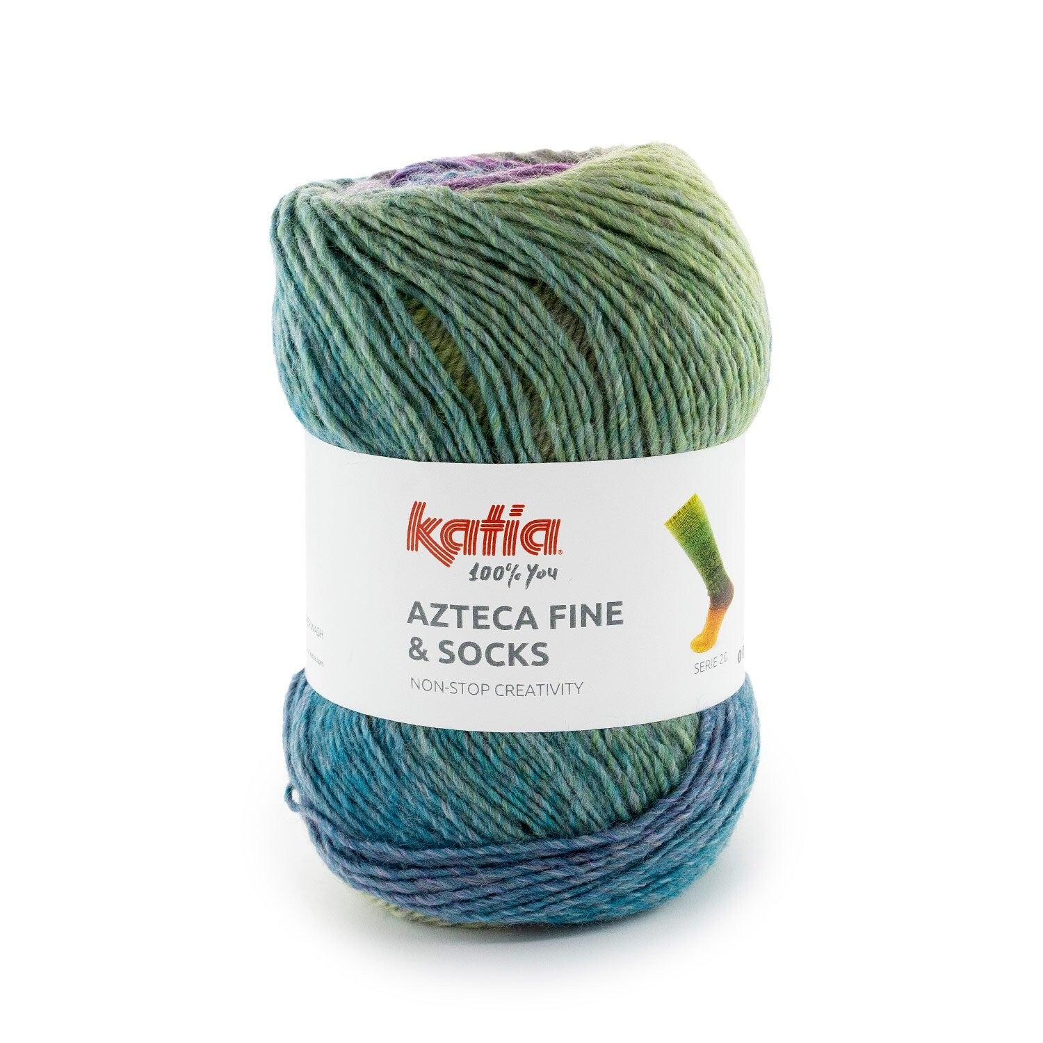 Socks & More   20   Lila - Blauw - Groen