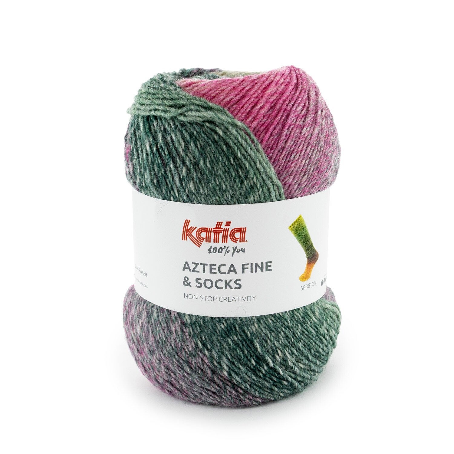 Socks & More   21   Kauwgom Roze - Beige - Groen