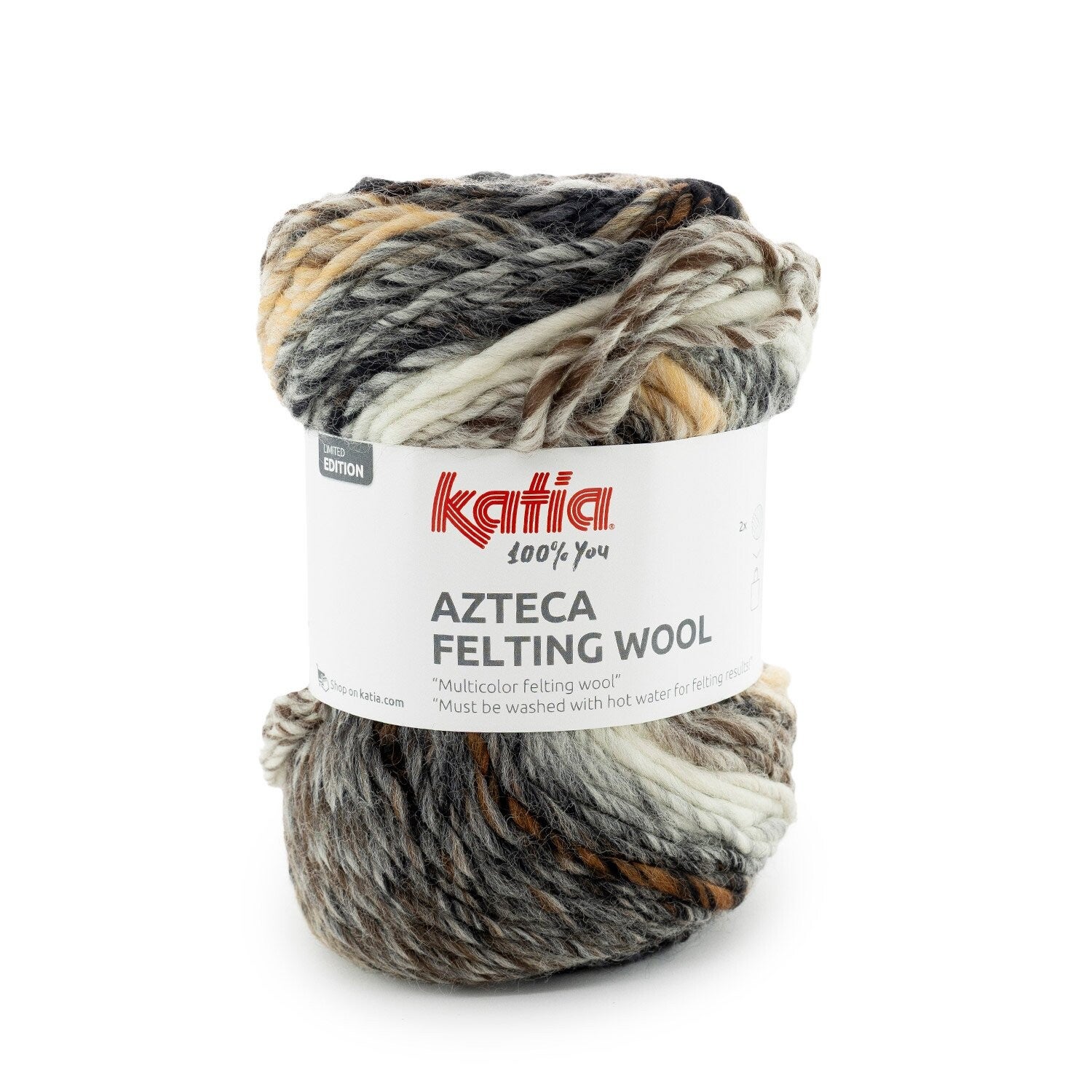Azteca Felting Wool   301   Beige - Grijs