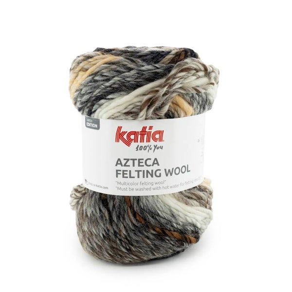 Azteca Felting Wool   301   Beige - Grijs