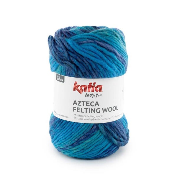 Azteca Felting Wool   302   blauw