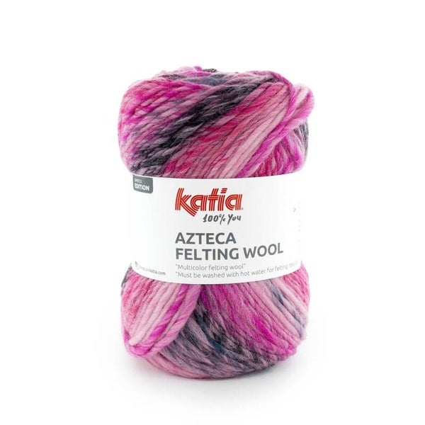 Azteca Felting Wool   305   Roze - Paars