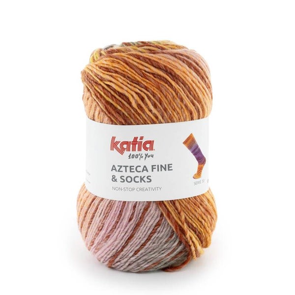 Socks & More   33   Roest - Bruin - Kauwgom Roze