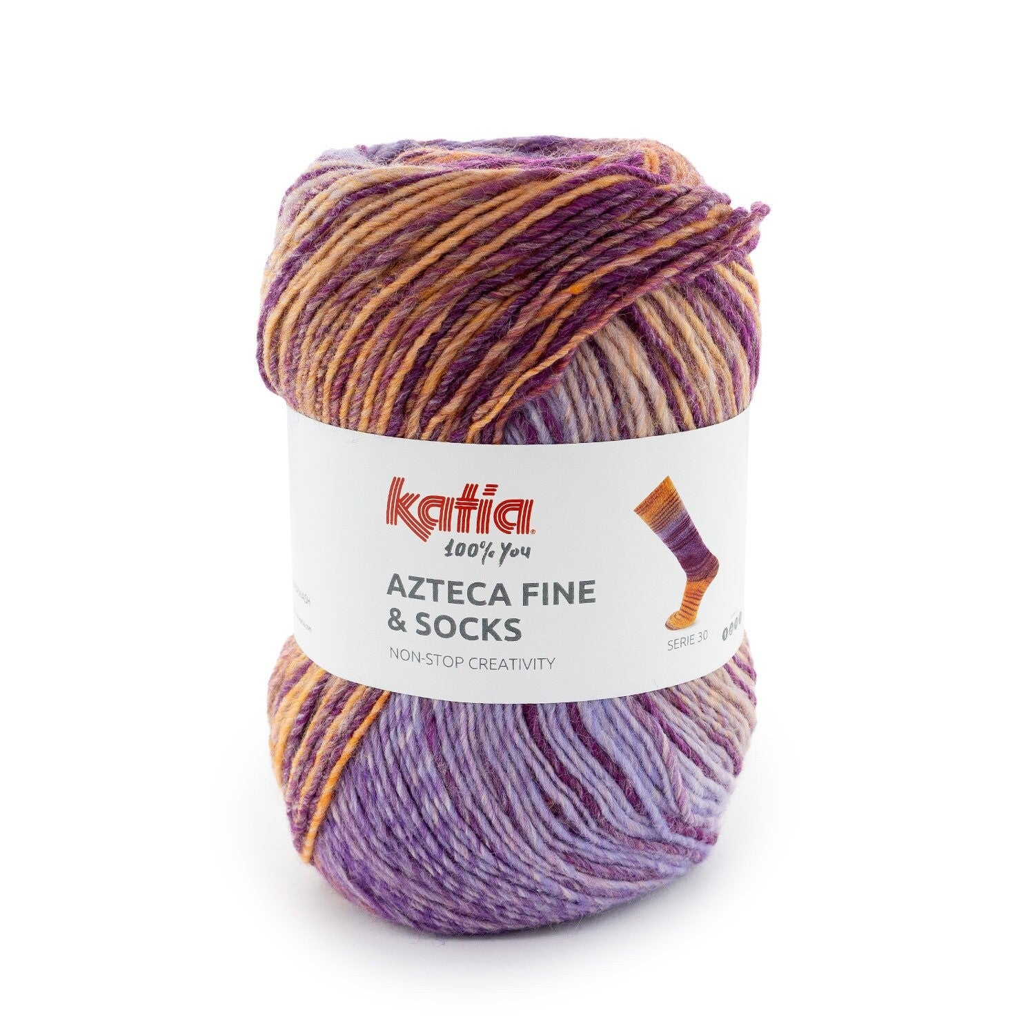 Socks & More   35   Lila - Oranje