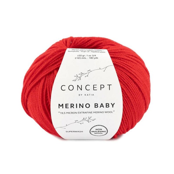 Merino Baby   4   Rood