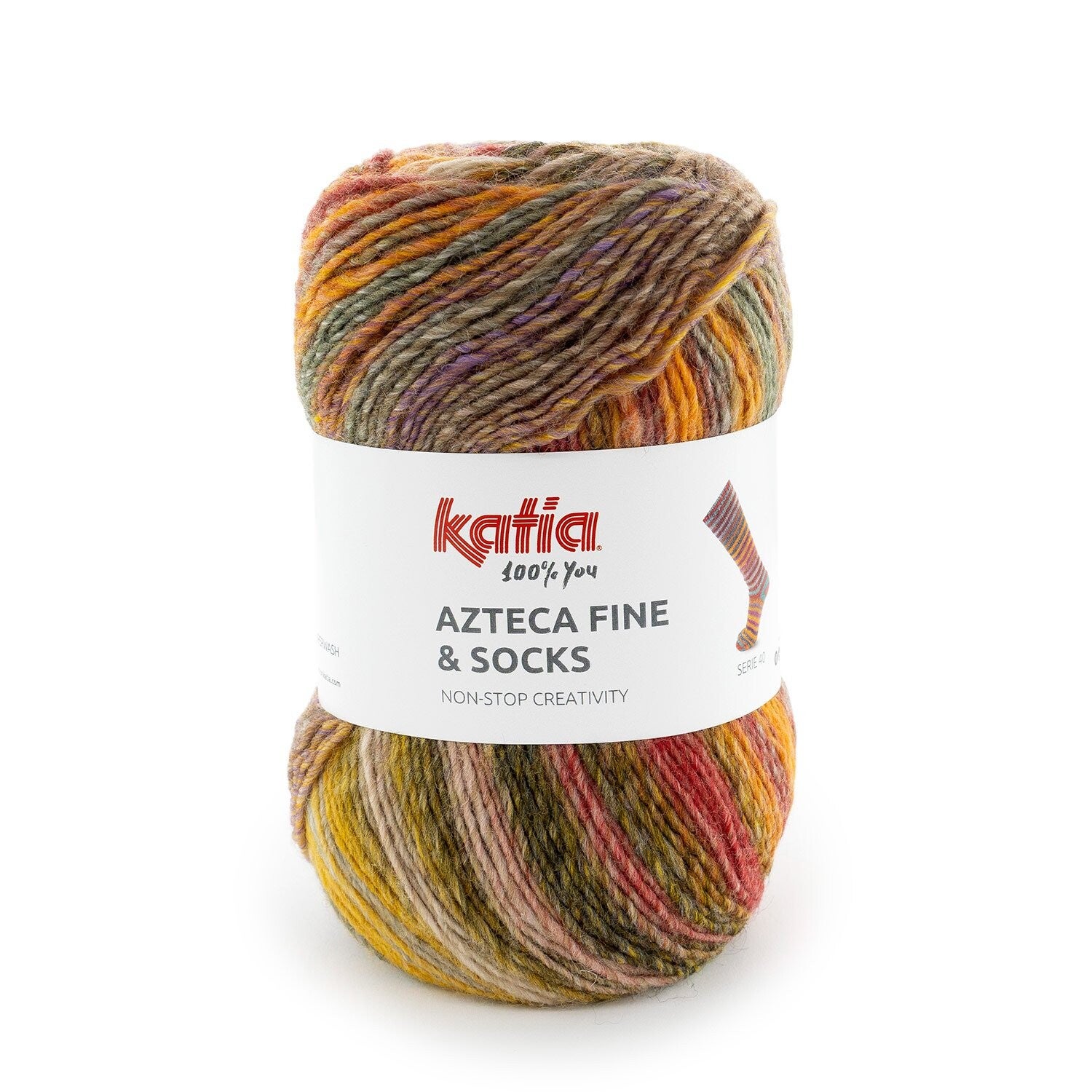 Socks & More   42   Bruin - Rood - Lila