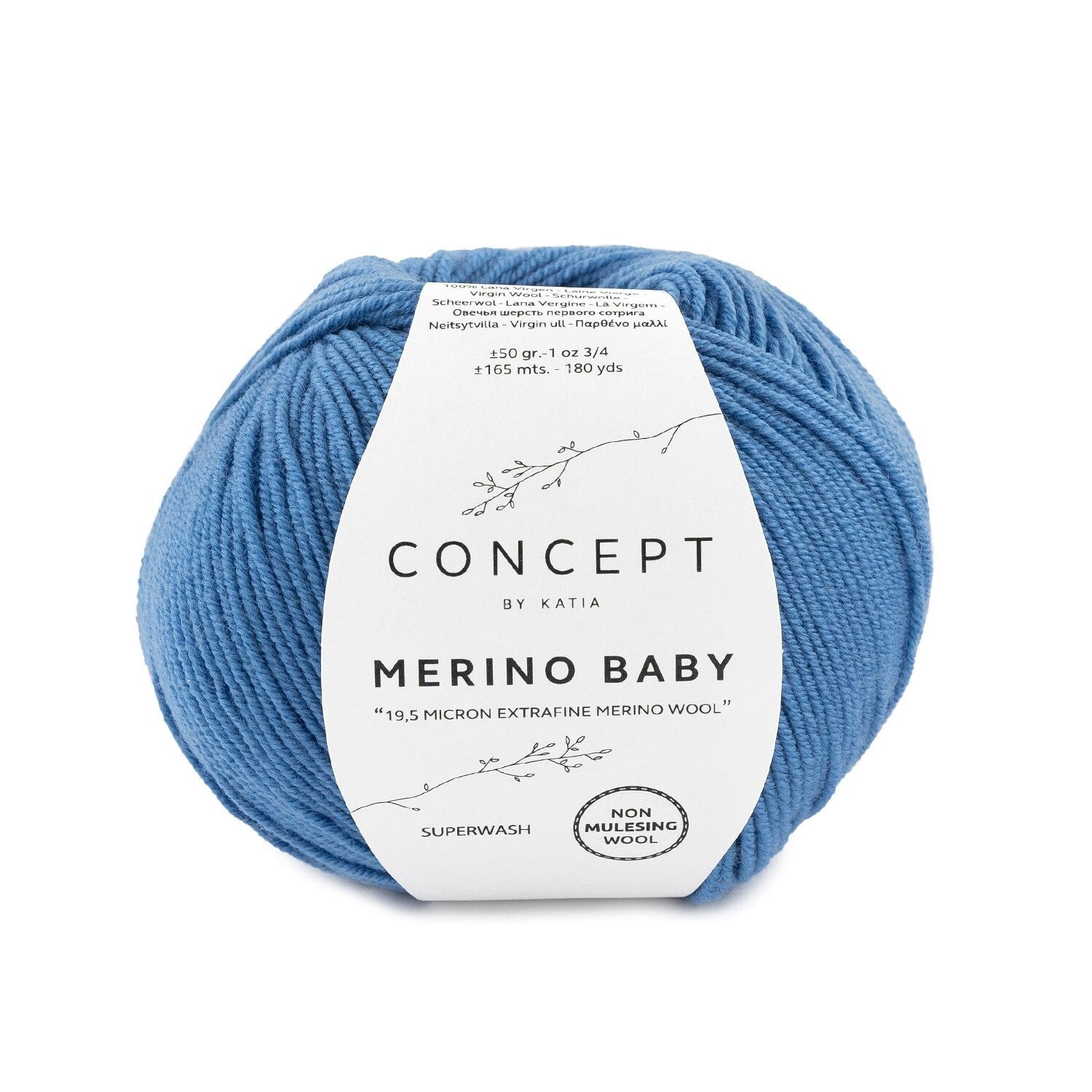 Merino Baby   44   Medium Blauw