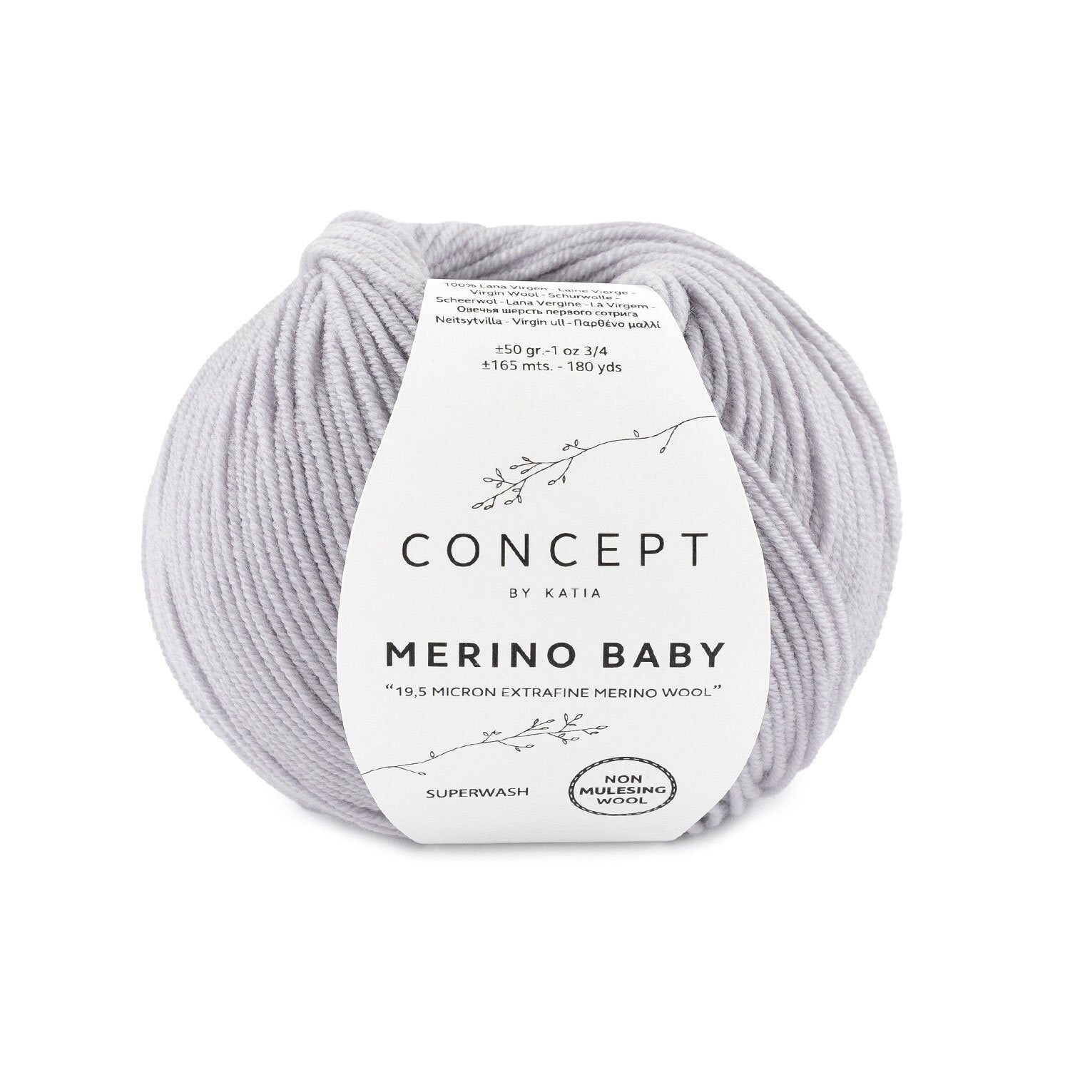 Merino Baby   55   Parelachtig Licht Grijs