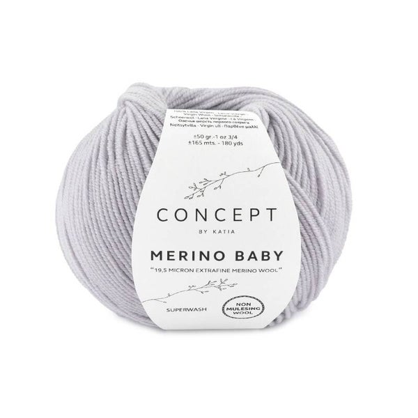 Merino Baby   55   Parelachtig Licht Grijs